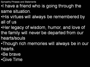 List of Sympathy Words, Phrases, Statements and Messages with Examples