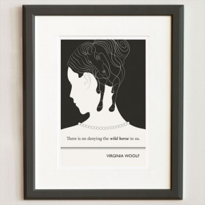 Original Illustration, Virginia Woolf quotation - Fine Art Prints ...