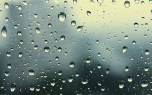 Rain drops on glass wallpaper