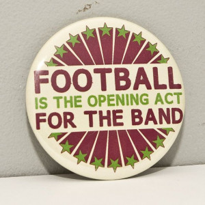 Funny Marching Band Football 2.25 inch pinback by hornandcastle, $3.00
