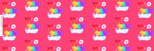 Dreamy Rainbow Unicorn Ask.fm Background