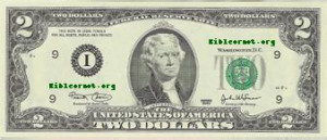 President Thomas Jefferson is on the 2 Dollar Bill