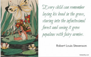 Fairy Quote fairy armies Robert Louis Stevenson