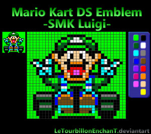 Mario Kart Ds Luigi Mario kart ds emblem:
