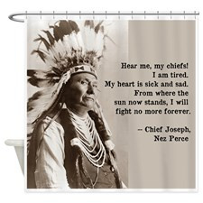 Indian Chief Shower Curtains