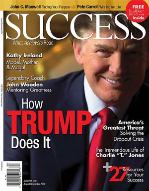SUCCESS magazine featuring Donald Trump. #ACN #DonaldTrump #Success