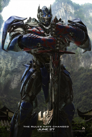 Optimus Prime with Sword from Transformers 4