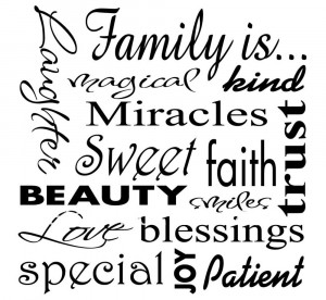 ... quote wall art / decor / family room / sticker,Frames NOT included