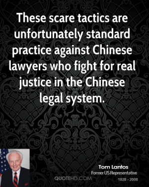 These scare tactics are unfortunately standard practice against ...