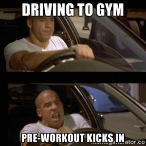 DRIVING TO GYM PRE-WORKOUT KICKS IN | Vin Diesel Car