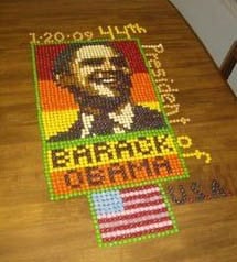 Skittles Portrait of 44th US President Barack Hussein Obama