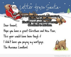 Letter funny santa sayings Letter funny santa sayings