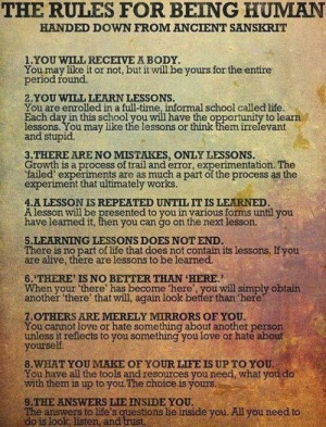 the human experience | Tumblr. Great lessons. I would tweak no.#6 and ...