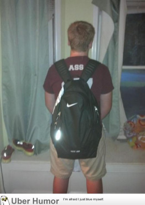 ... , new book bag. I saved my freshman son 4 years of embarrassment