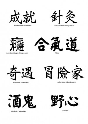... Kanji Respect Tattoo Of Chinese Letters Kanji Respect Wallpaper
