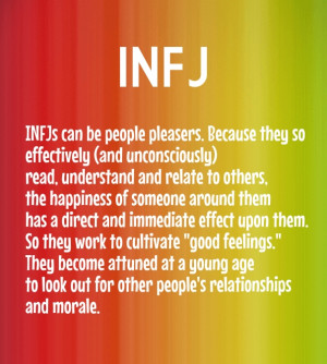 Infj infjs can be people pleasers. because they so effectively (and ...