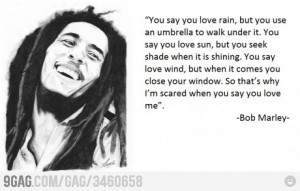 ... love rain but you use an umbrella to walk under it you say you love