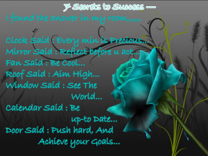 Secrets To Success..