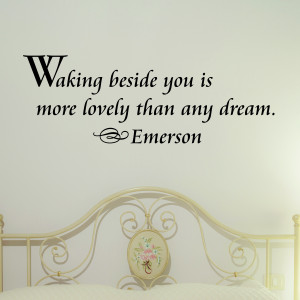 Waking Beside You Wall Quotes™ Decal