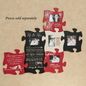 Home > Love and Marriage Photo Frame Puzzle Piece Wall Art