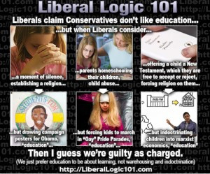 Liberal Logic 101: Liberal “Education”…