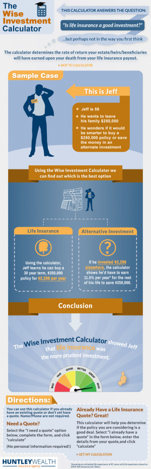 wise investment life insurance calculator - is life insurance a wise ...
