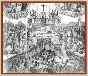 the souls in purgatory the souls undergoing purification the saved and ...