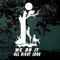 Coon hunters do it all night decals stickers