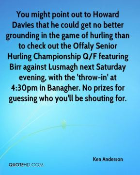 in the game of hurling than to check out the Offaly Senior Hurling ...