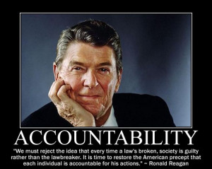 Ronald Reagan on accountability
