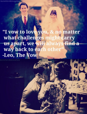 ... the vow rachel mcadams paige channing tatum love quotes vow promise