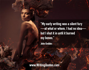 » Quotes About Writing » John Geddes Quotes - Silent Fury - Quotes ...