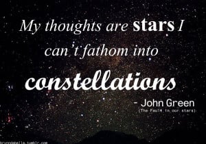 My thoughts are stars I cannot fathom into constellations.”