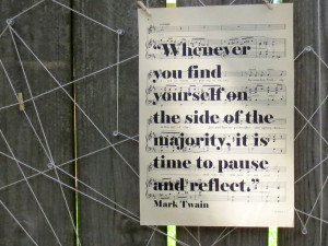 ... quote on vintage sheet music mark twain quote old music musical quote