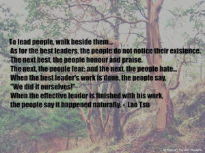 What do you think makes a great leader?