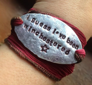 ... ve Been Winchestered Supernatural Quote Wrap by Eldwenne, $25.00