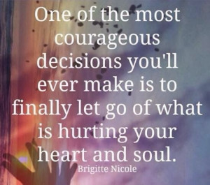 Letting go....