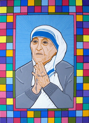 Christian Heroes: BLESSED TERESA OF CALCUTTA by wwwEAMONREILLYdotCOM