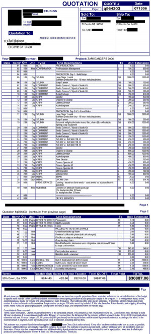 More Specification 1) The Quotation , DO and Invoice will be .