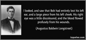 looked, and saw that Bob had entirely lost his left ear, and a large ...