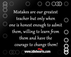 ... , Greatest, Honest, Inspirational, Learn, Mistake, Mistakes, Teacher