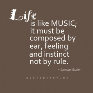 LIfe is like music, indeed.