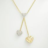 kohls-necklaces-10k-gold-sterling-silver-crystal-heart-lariat-necklace ...