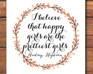 Quote Print - Audrey Hepburn Quote - Inspirational Quote - Wall Art ...