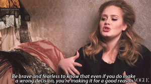 gif Adele interview advice aww Fearless wise words reason the truth ...