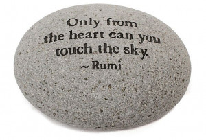 Rumi Quote on Volcanic Stone on OneKingsLane.com