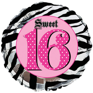 Sweet 16 Party Foil Balloon