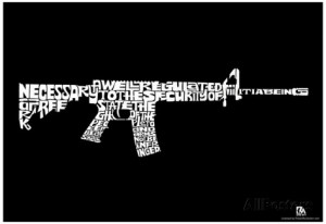 Second Amendment Text Poster Poster