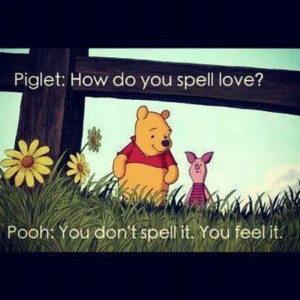 Pooh and Piglet love quote.