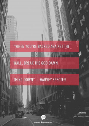 Harvey Specter is amazing! Suits!